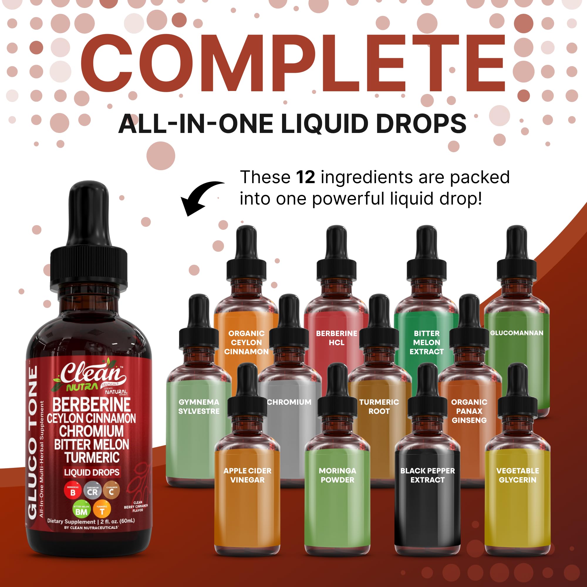 Gouttes Berberine Liposomale par Clean Nutra, accès rapide, immunité soutenue.