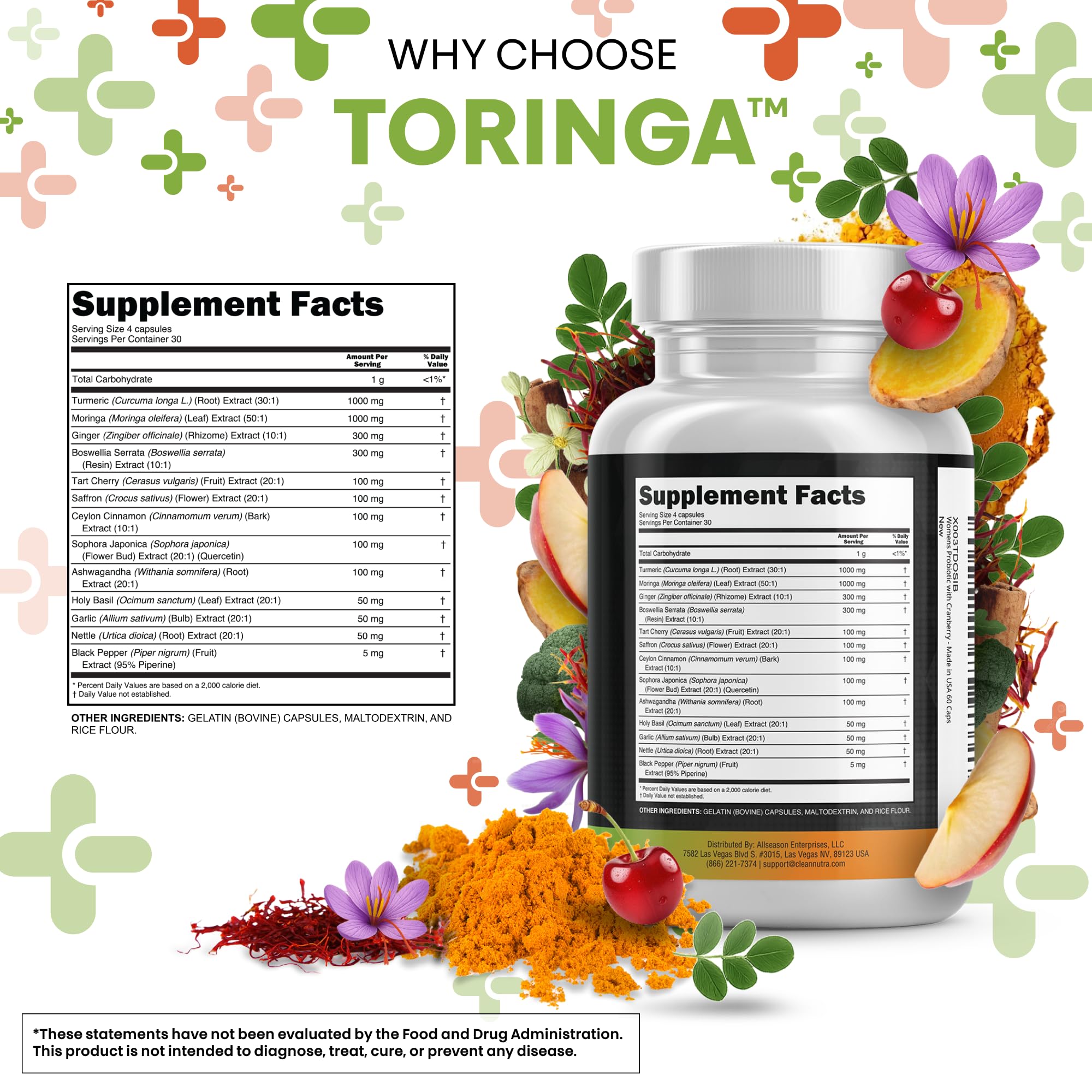 Boswellia extrait en capsules Clean Nutra, soutien articulaire naturel