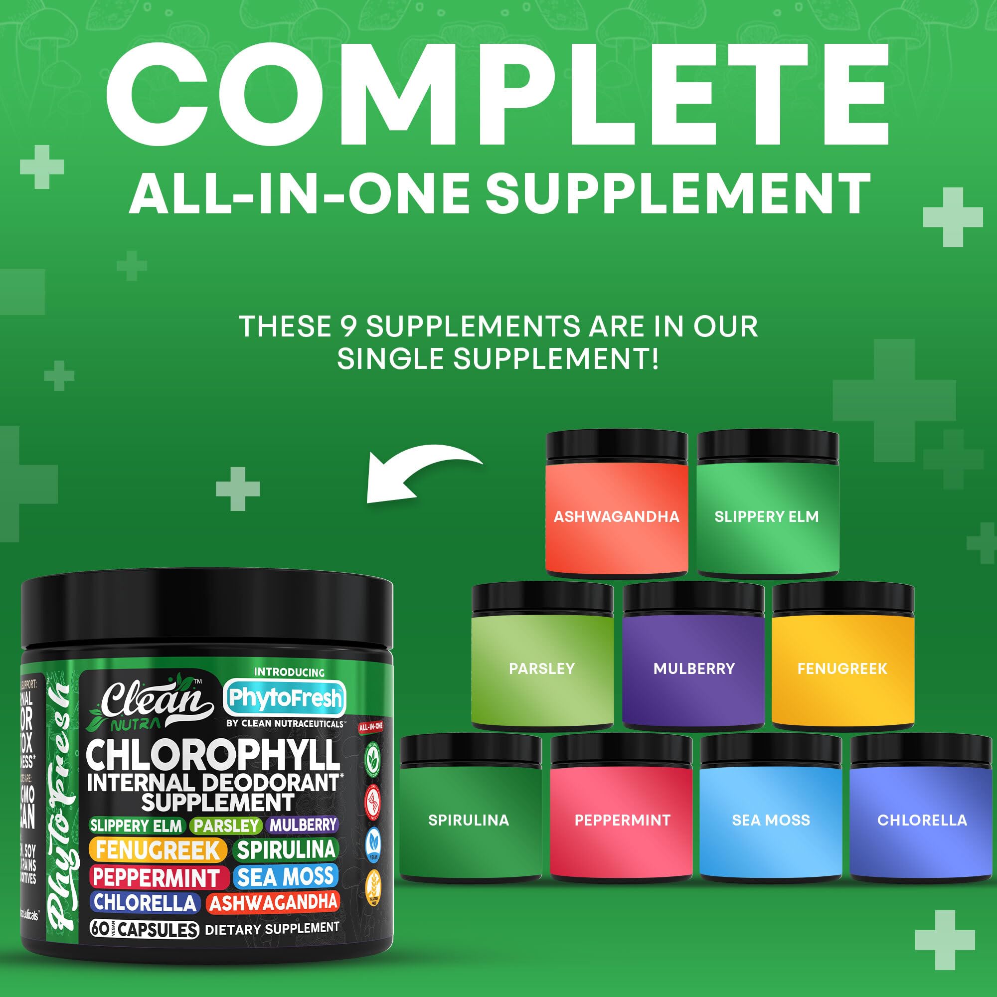 Clean Nutra capsules algues marines – soutien digestion et vitalité verte.