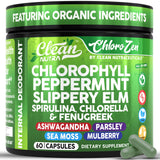Capsules Clean Nutra chlorophylle pour une fraîcheur durable.