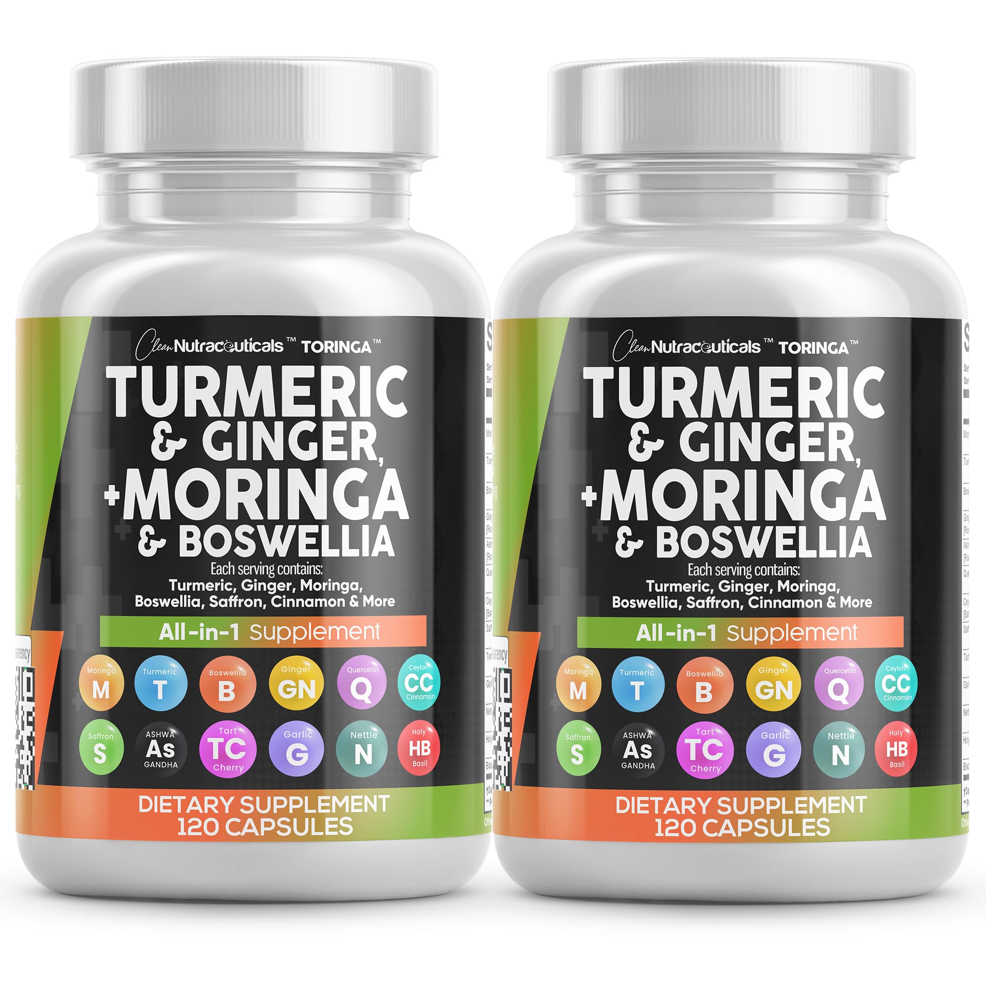 Curcuma moringa Clean Nutra en bouteille, soutien potentiel mobilité et bien être quotidien