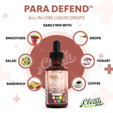 Clean Nutra Defend huile d ail en gouttes, aide digestive