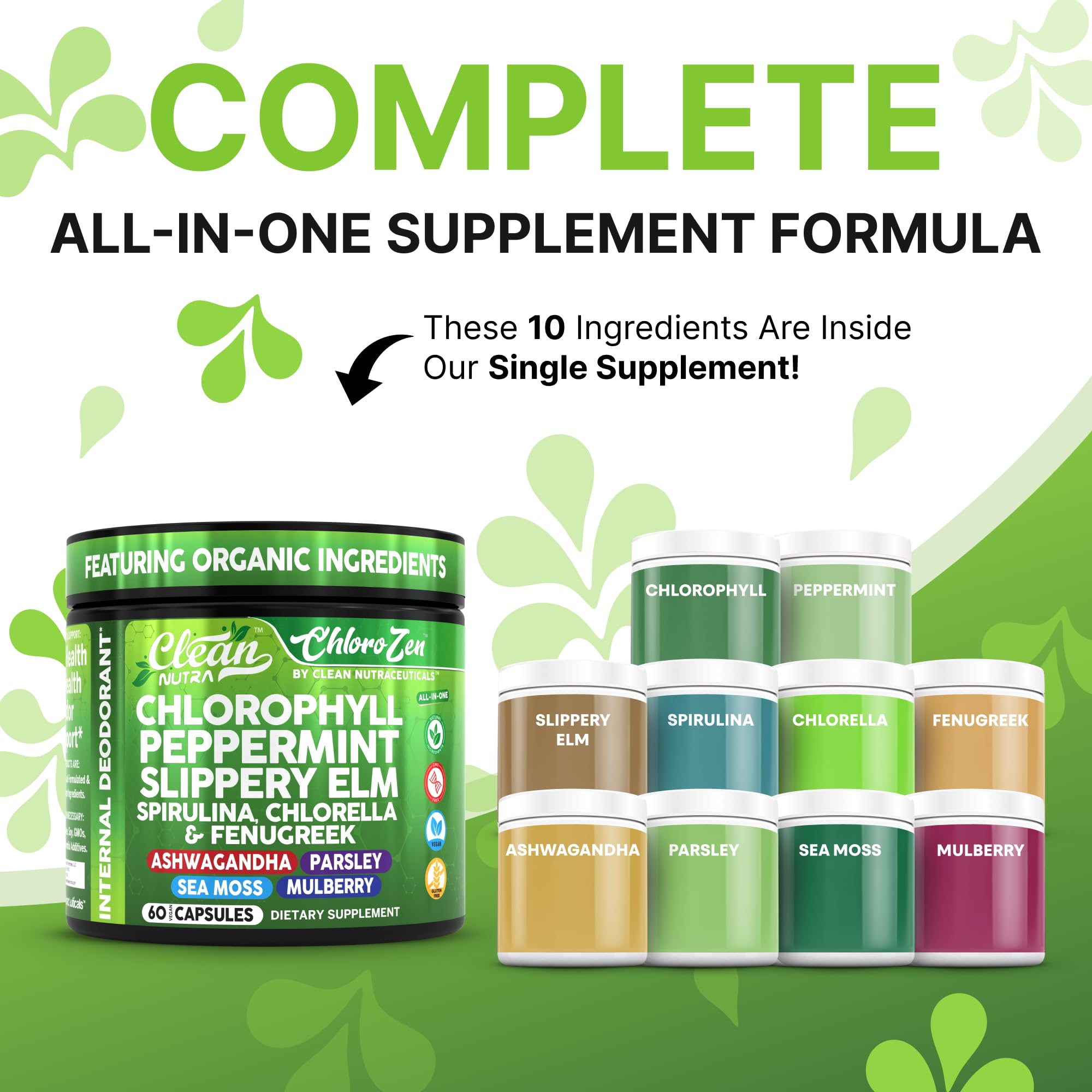 Emballage des capsules vegan Clean Nutra, facile à emporter.