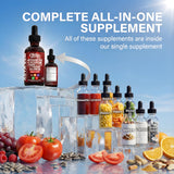 Gouttes Clean Nutra extrait lin inclus pour le profil nutritionnel.