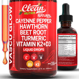 Gouttes Cayenne Clean Nutra sur flacon, soutien quotidien du bien-être.