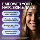 Ingrédients clés de GrowVana: biotine et collagène pour les cheveux et les ongles.
