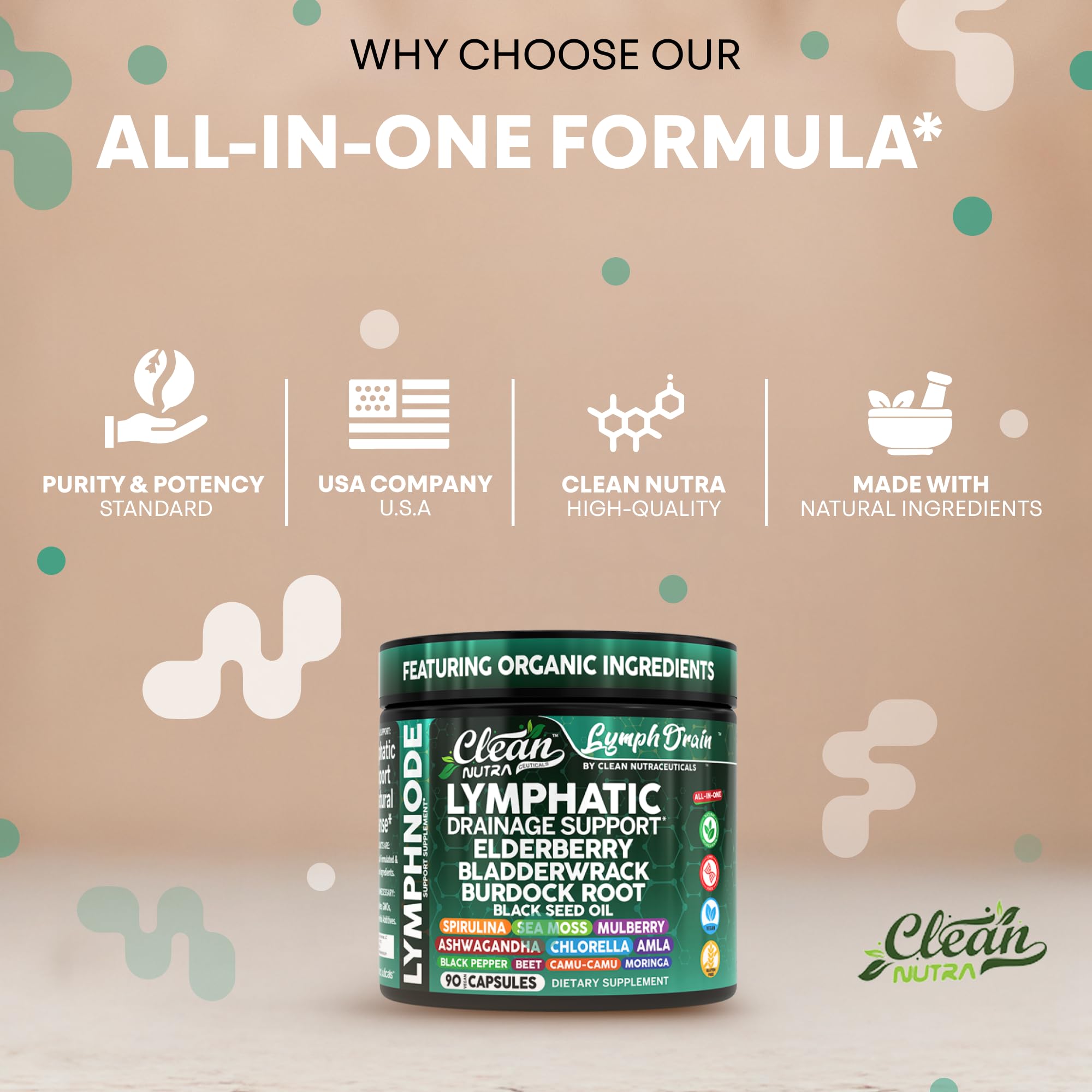 Clean Nutraceuticals – moringa et amla en capsules pour nutriments et antioxydants.