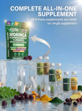 Composition: moringa, ashwagandha et spiruline dans les gommes Clean Nutra.