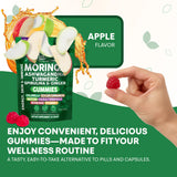 Mélange d’herbes: moringa, spiruline et ashwagandha.