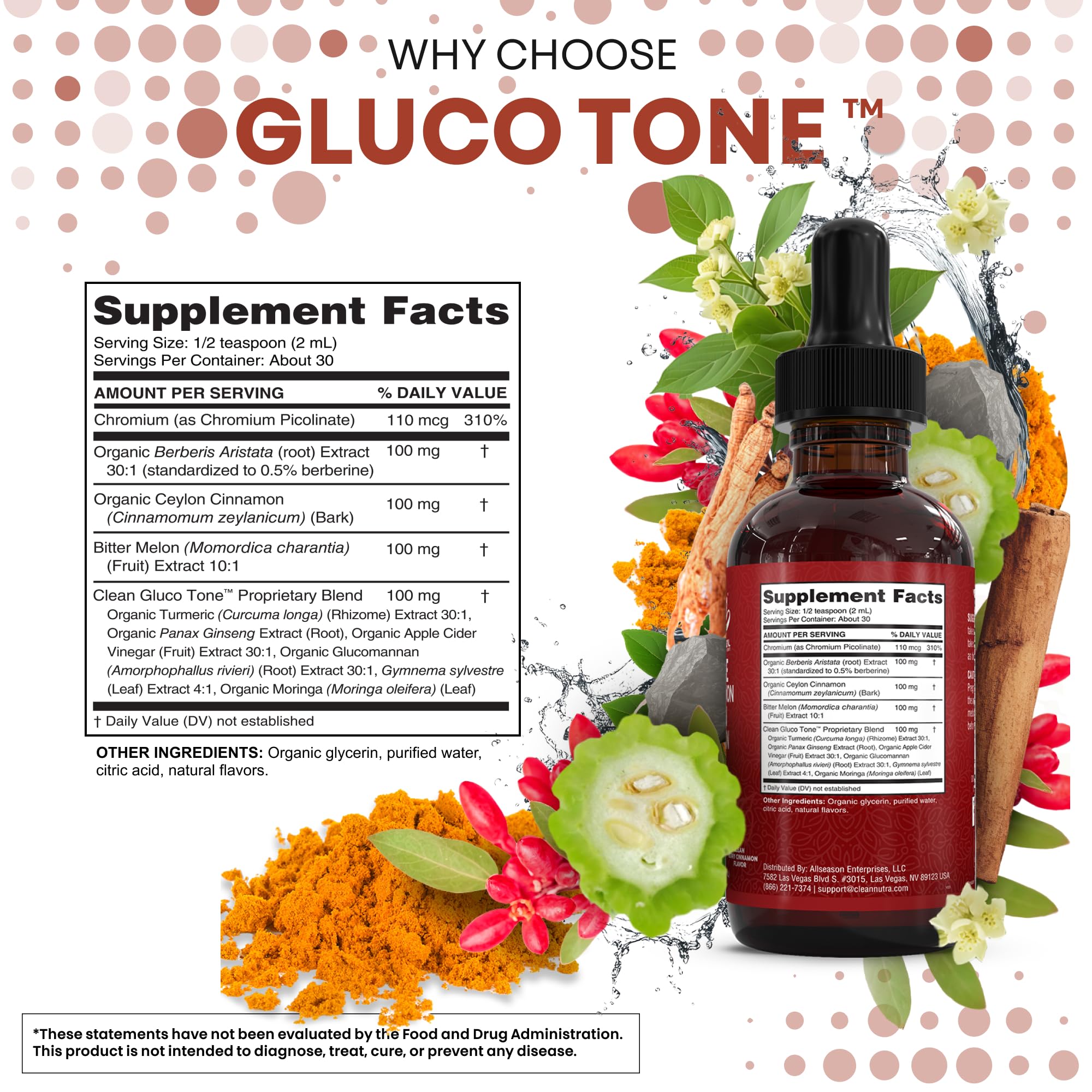 Curcumine en gouttes Clean Nutra, couleur dorée, aide potentielle à la digestion.