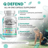 Q Defend — voyage compact, bouteille portable pour une routine en déplacement