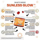 Gommes Clean Nutra Sunless Glow – astaxanthine pour peau résiliente naturellement