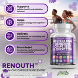 Clean Nutraceuticals acai et noni, mélange polyphénols pour le bien-être général.