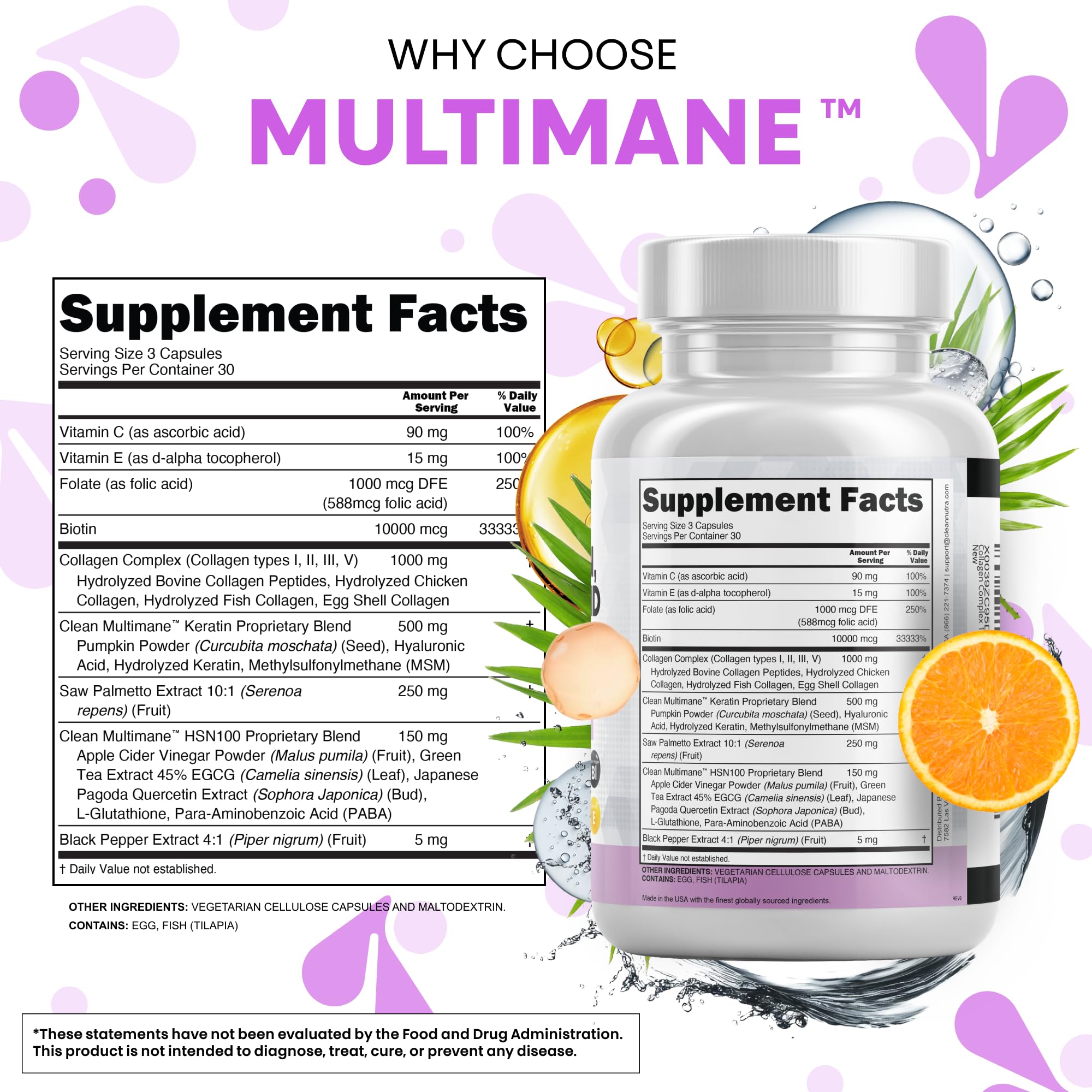 Acide hyaluronique en capsules pour hydratation cutanée