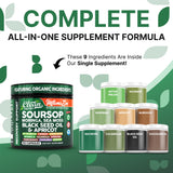 Clean Nutraceuticals berberine-curcuma-resveratrol en capsules, formulation complète.