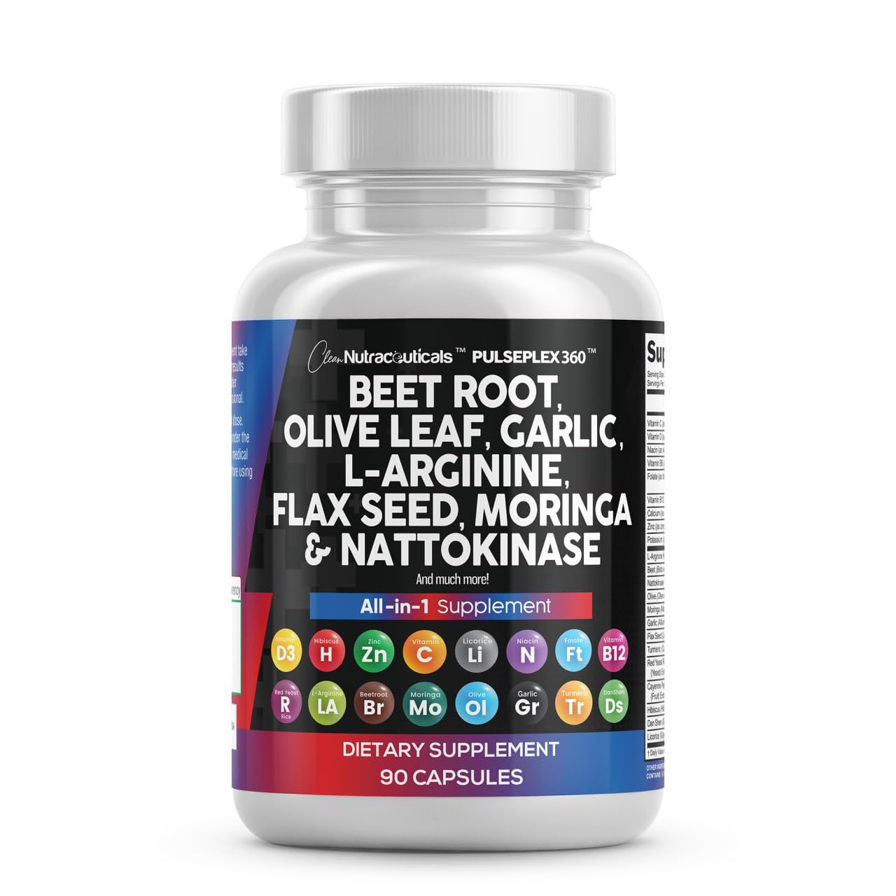 Clean Nutraceuticals Gélules Betterave: soutien nutritionnel pour l'énergie et la circulation.