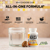 Clean Nutraceuticals: capsules Ashwagandha et Maca en une seule prise pratique.