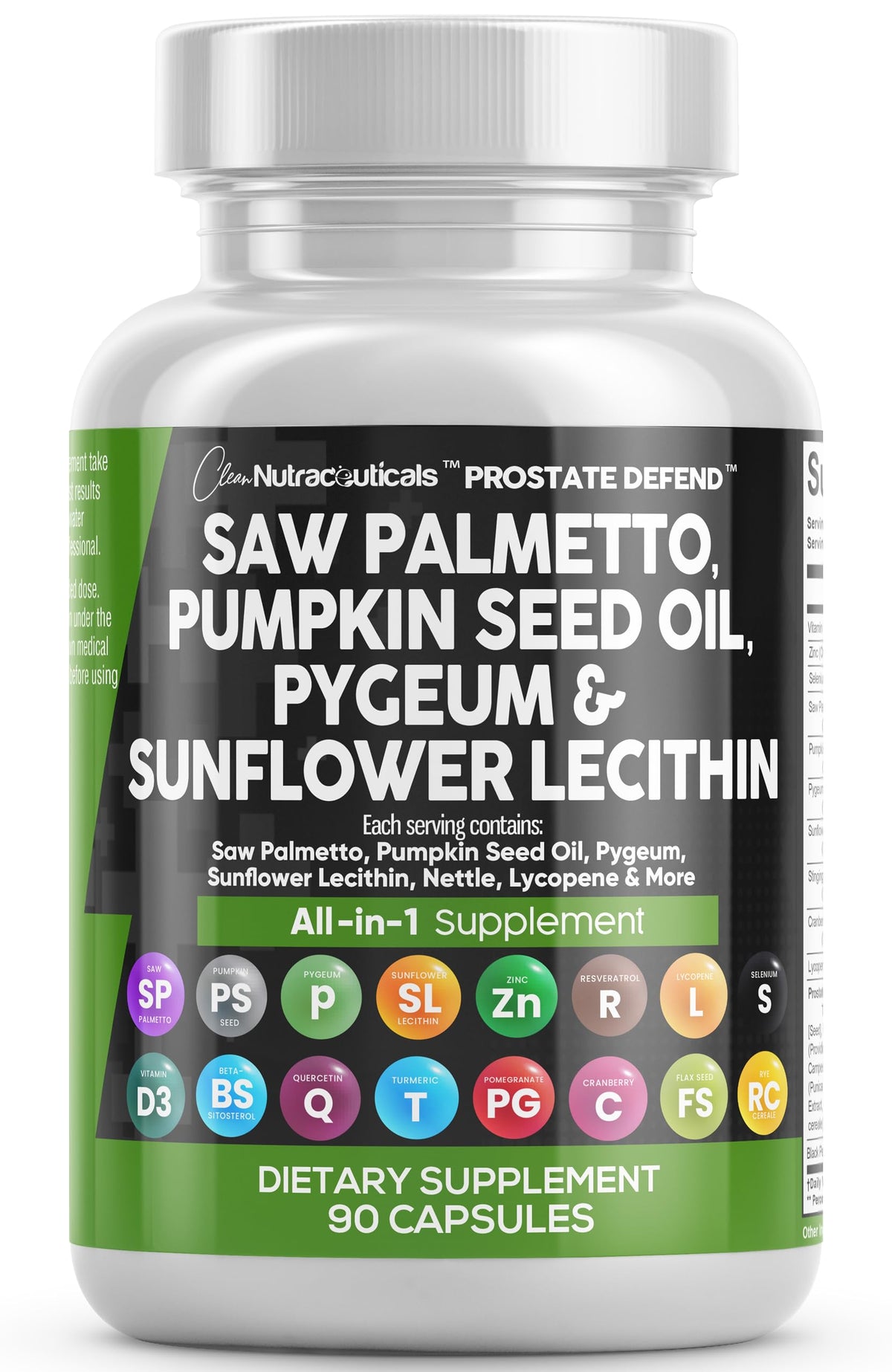 Clean Nutraceuticals capsules Prostate Defend pour le soutien du flux urinaire