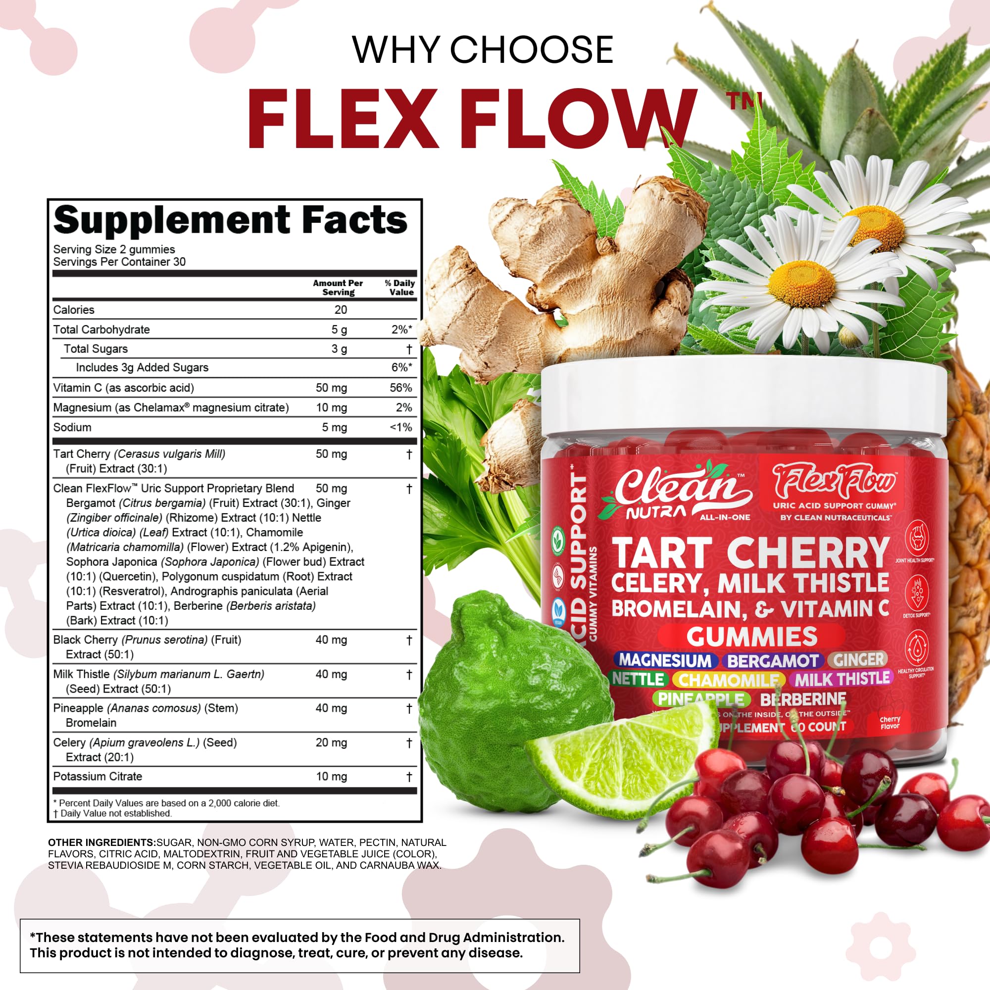 Céleri et extraits clés Clean Nutraceuticals, soutien naturel au foie et à la digestion.