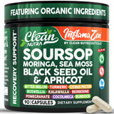 Clean Nutraceuticals corossol et moringa, soutien antioxydant quotidien.