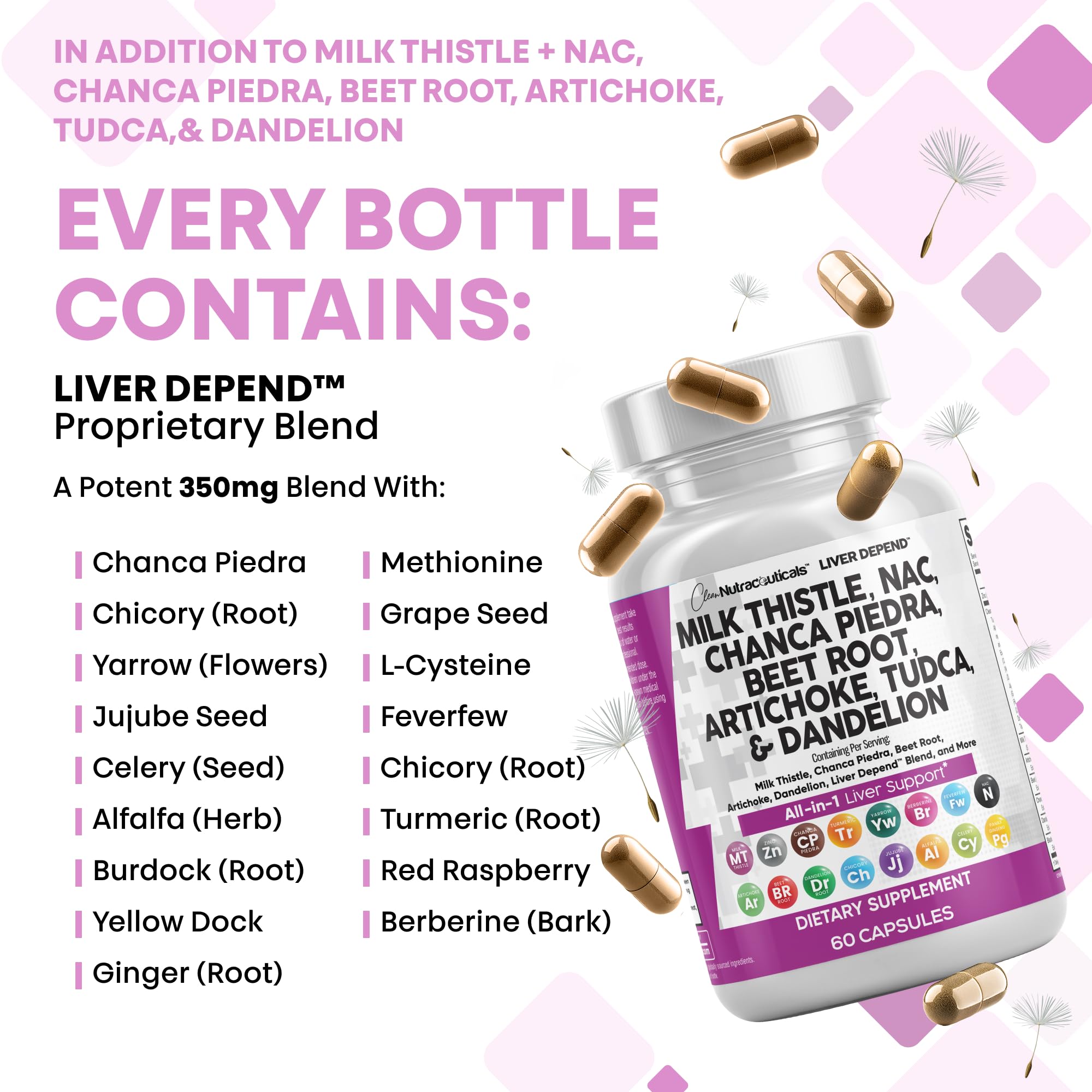 Clean Nutraceuticals, capsule Tudca: formulation avancée pour le foie et la récupération