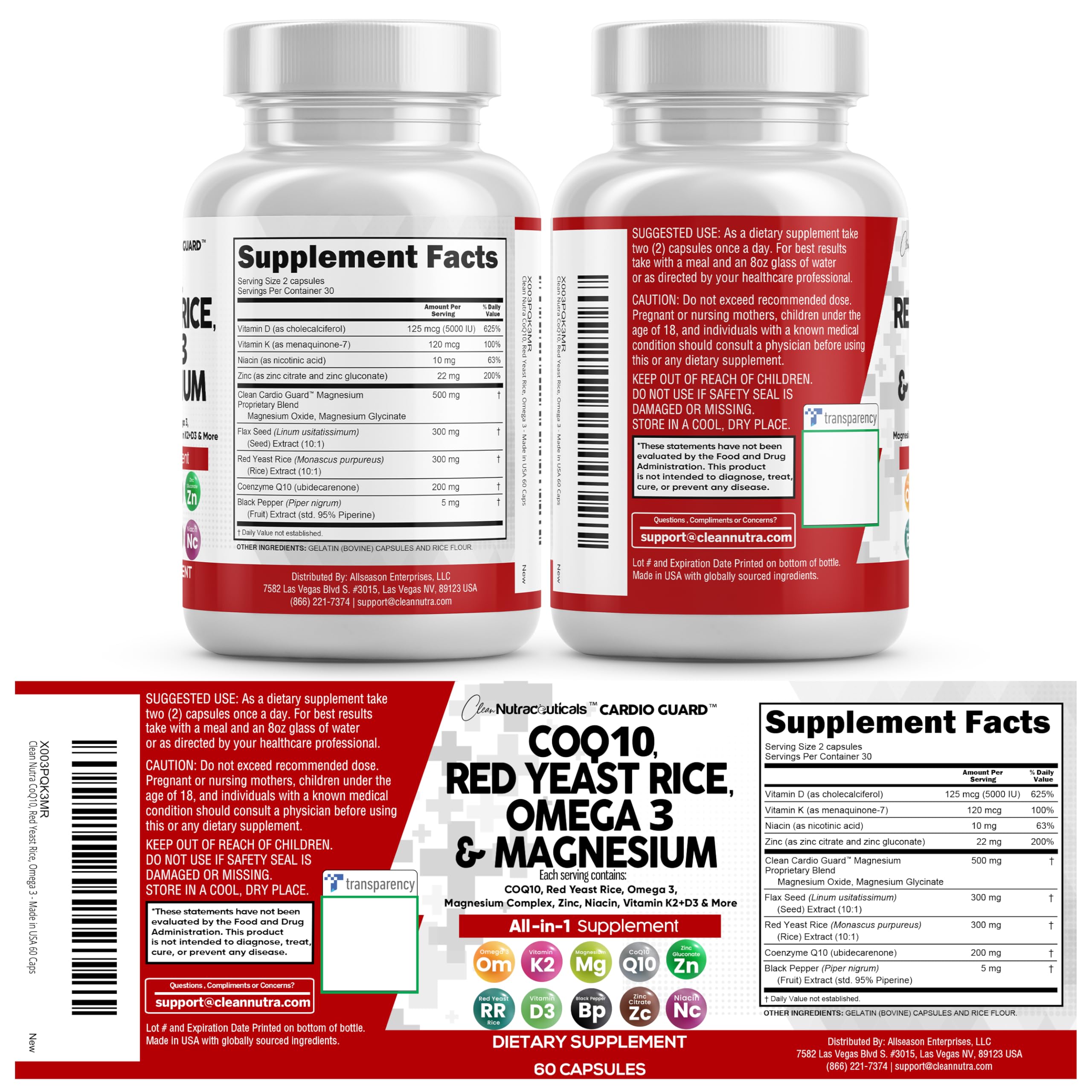 Dosage quotidien: deux capsules faciles à prendre pour une routine simple.