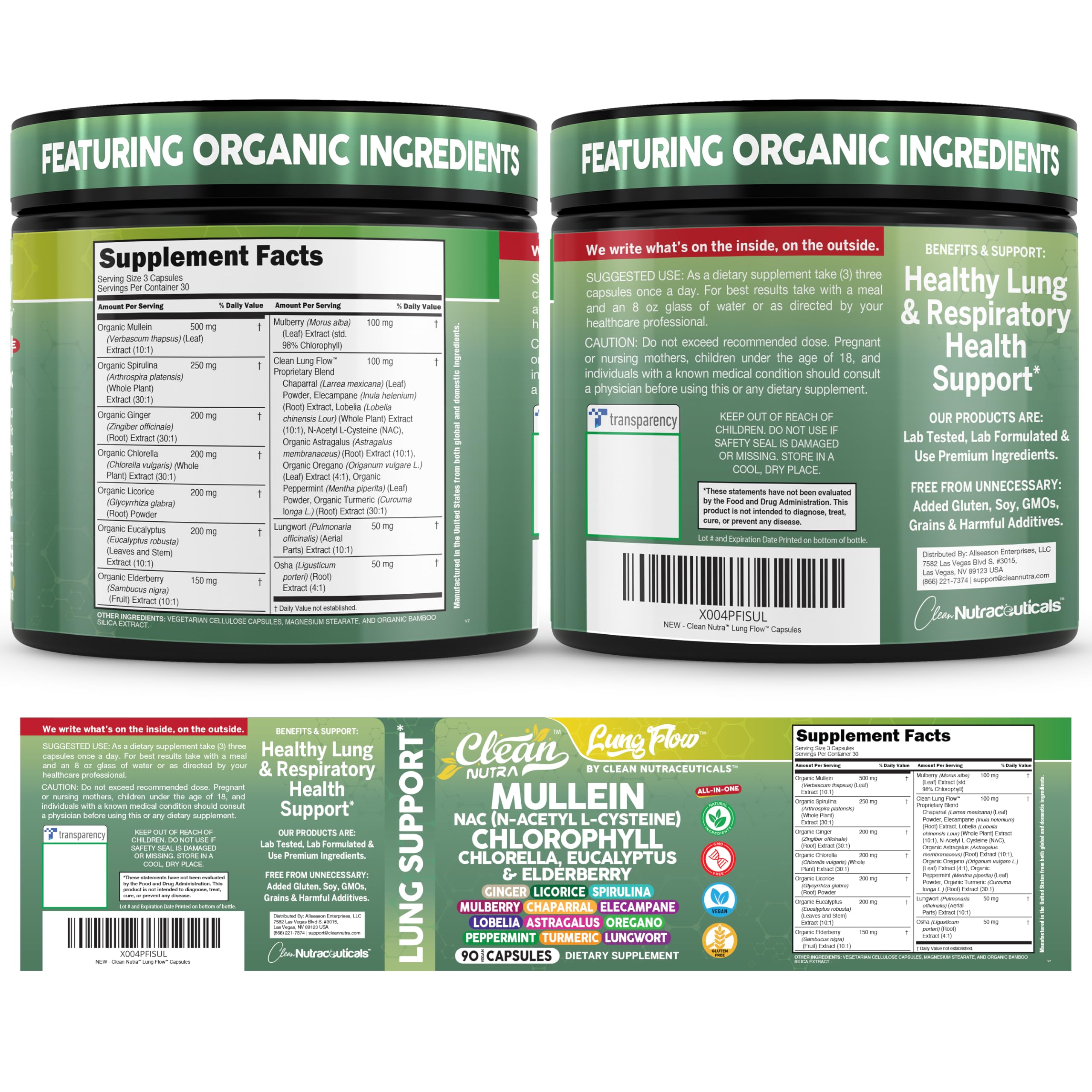 Clean Nutraceuticals – emballage végétal respectueux de l’environnement.