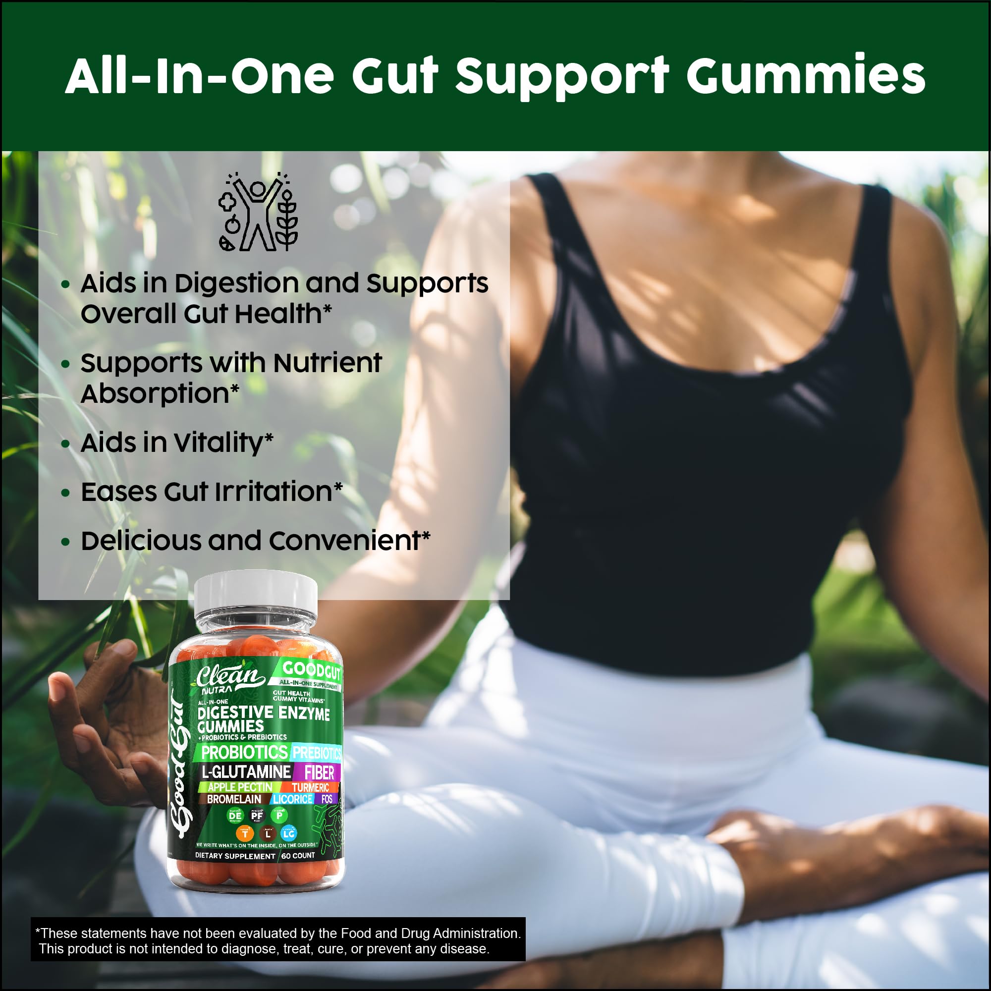 Gomme Clean Nutraceuticals avec réglisse pour apaiser le système digestif.