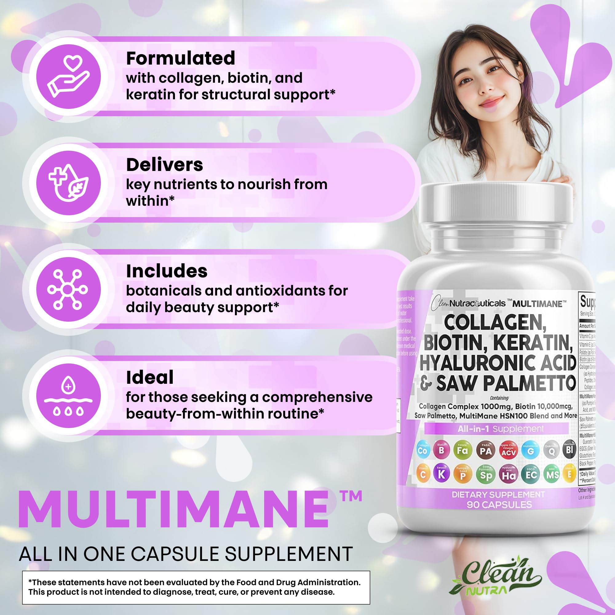 Extrait Serenoa repens dans la formule Clean Nutraceuticals