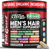 Clean Nutraceuticals Foli Guard — bouteille montrant le complément soutenant pousse et élasticité.