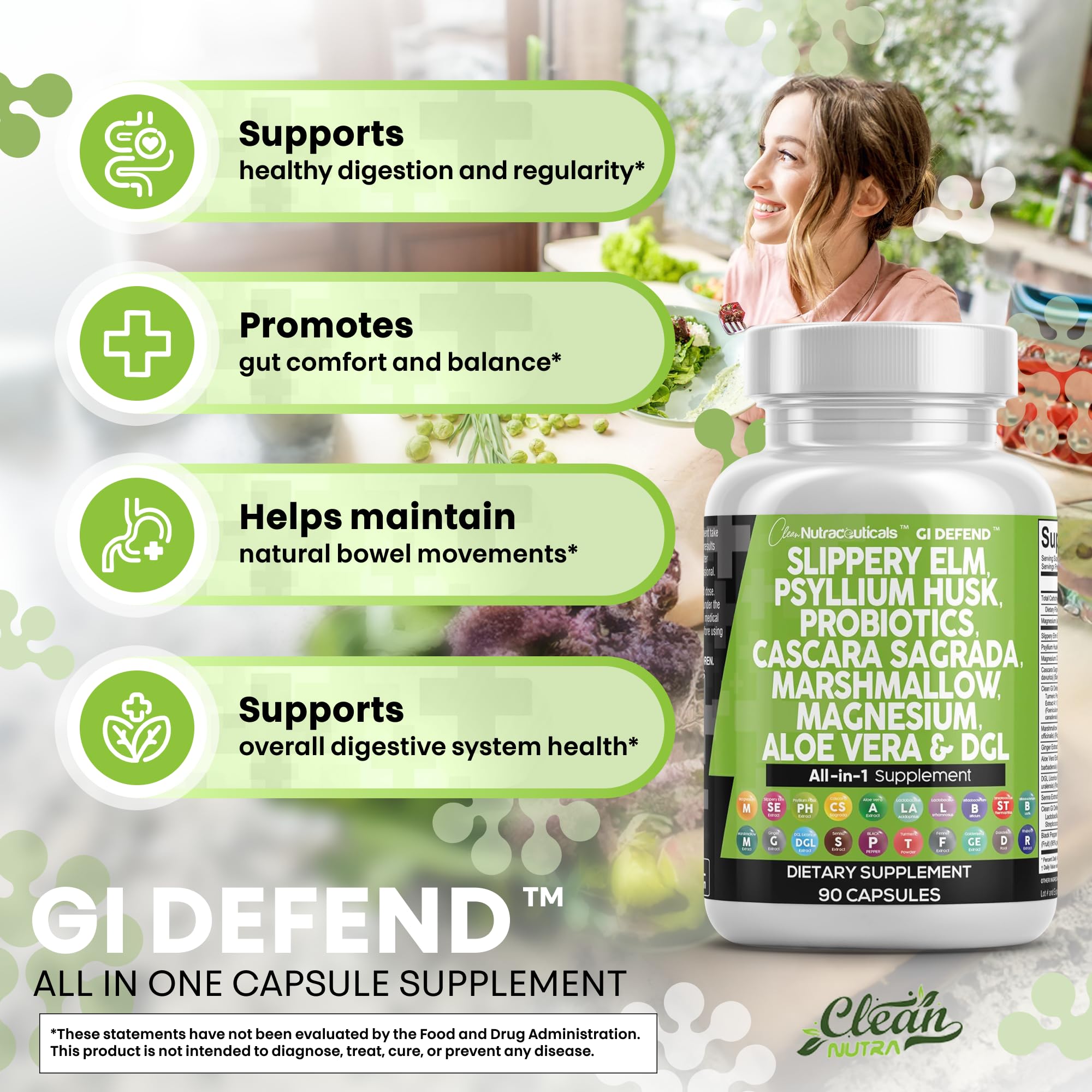 Gingembre et Séné dans le mélange Clean Nutraceuticals pour le confort quotidien