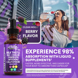 Liquide glutathion Clean Nutraceuticals, flacon pratique pour l’antioxydant quotidien