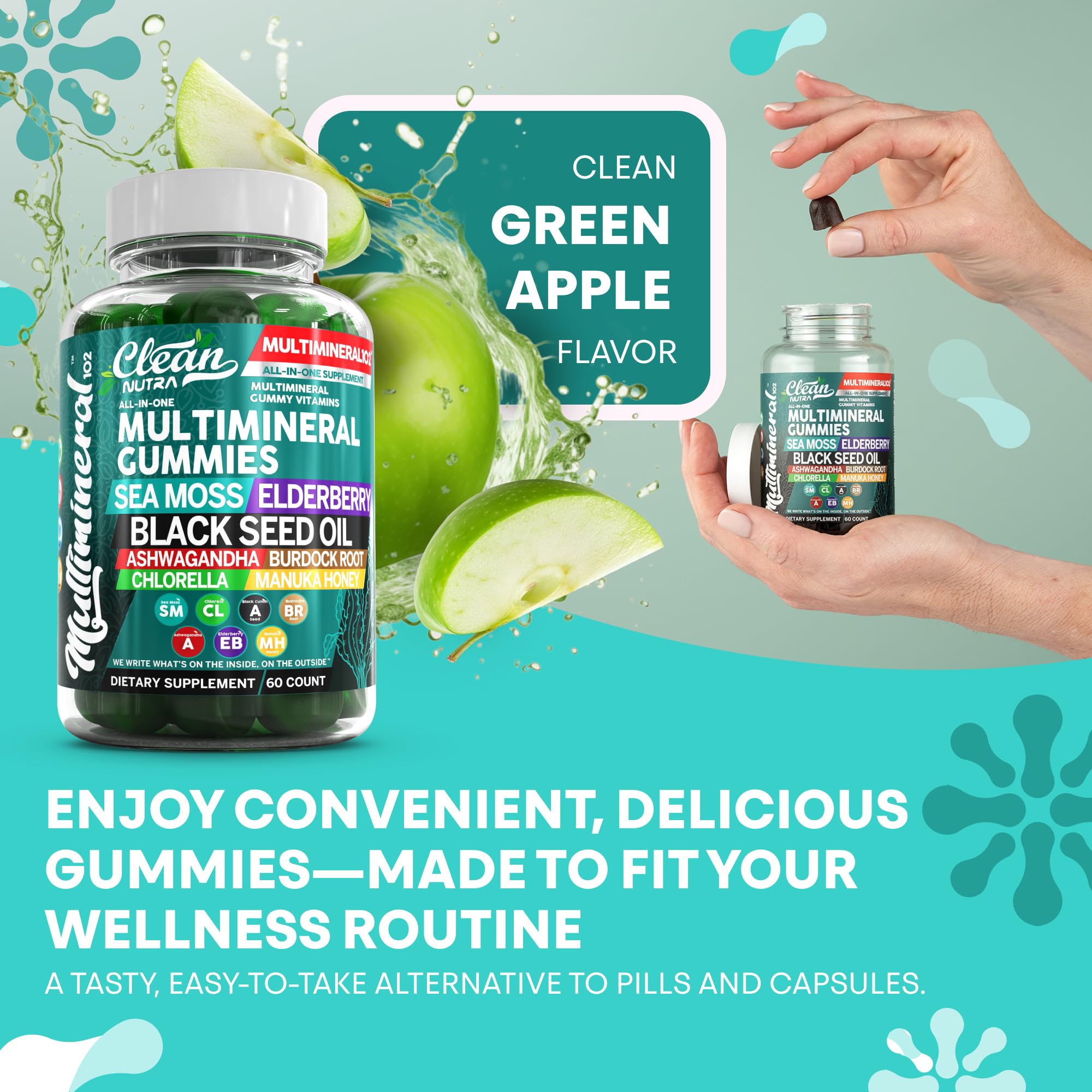 Gomme huile de nigelle Clean Nutraceuticals, association naturelle pour le quotidien.