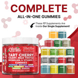 Gomme cerise Clean Nutraceuticals en gros plan, saveur naturelle et texture agréable.