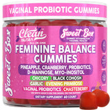 Clean Nutraceuticals gommes équilibre féminin-ananas, peut soutenir l'équilibre et l'énergie au quotidien.