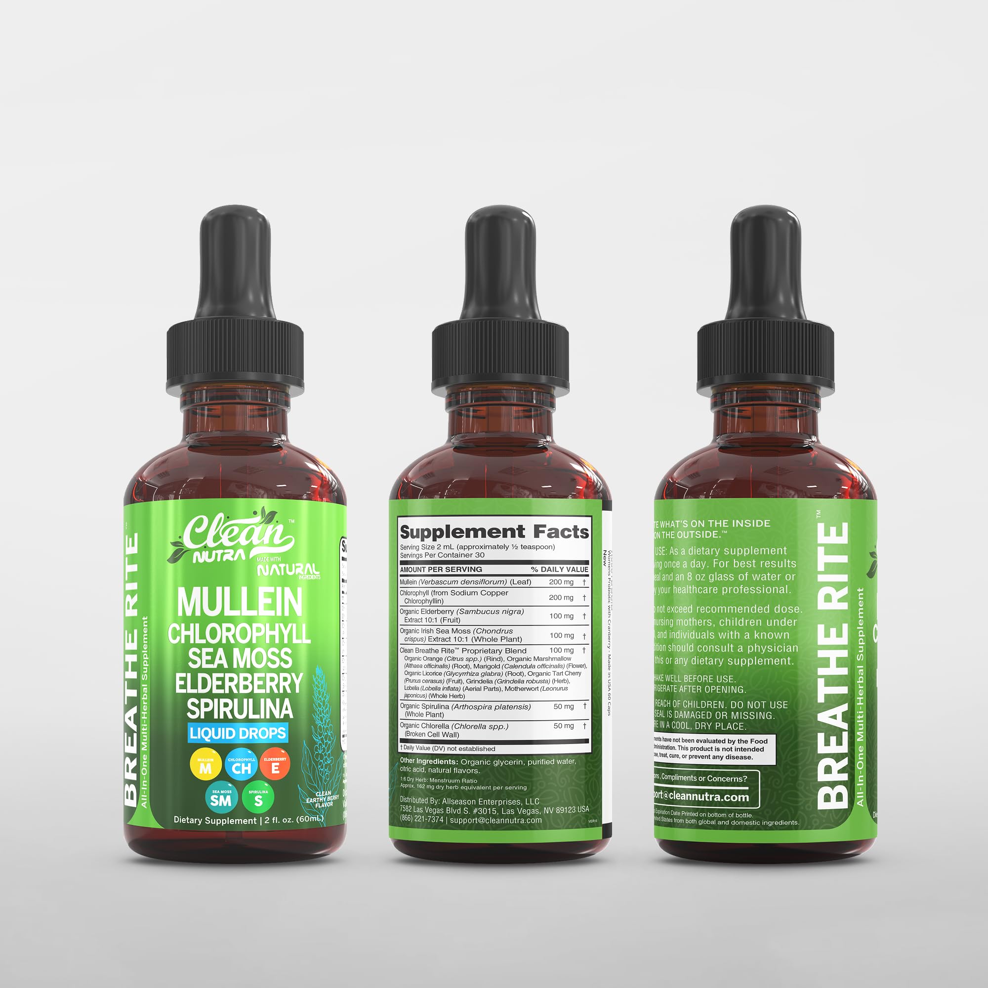 Gouttes sureau noir Clean Nutraceuticals soutien immunitaire naturel