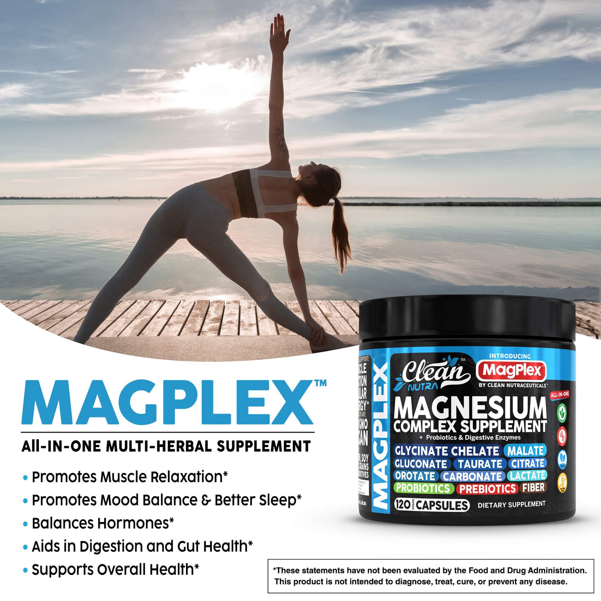 Clean Nutraceuticals magnésium malate en poudre, énergie et endurance potentielles.