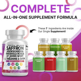 Mellomood Clean Nutraceuticals : bouteille de capsules, design apaisant, soutien de l'humeur.
