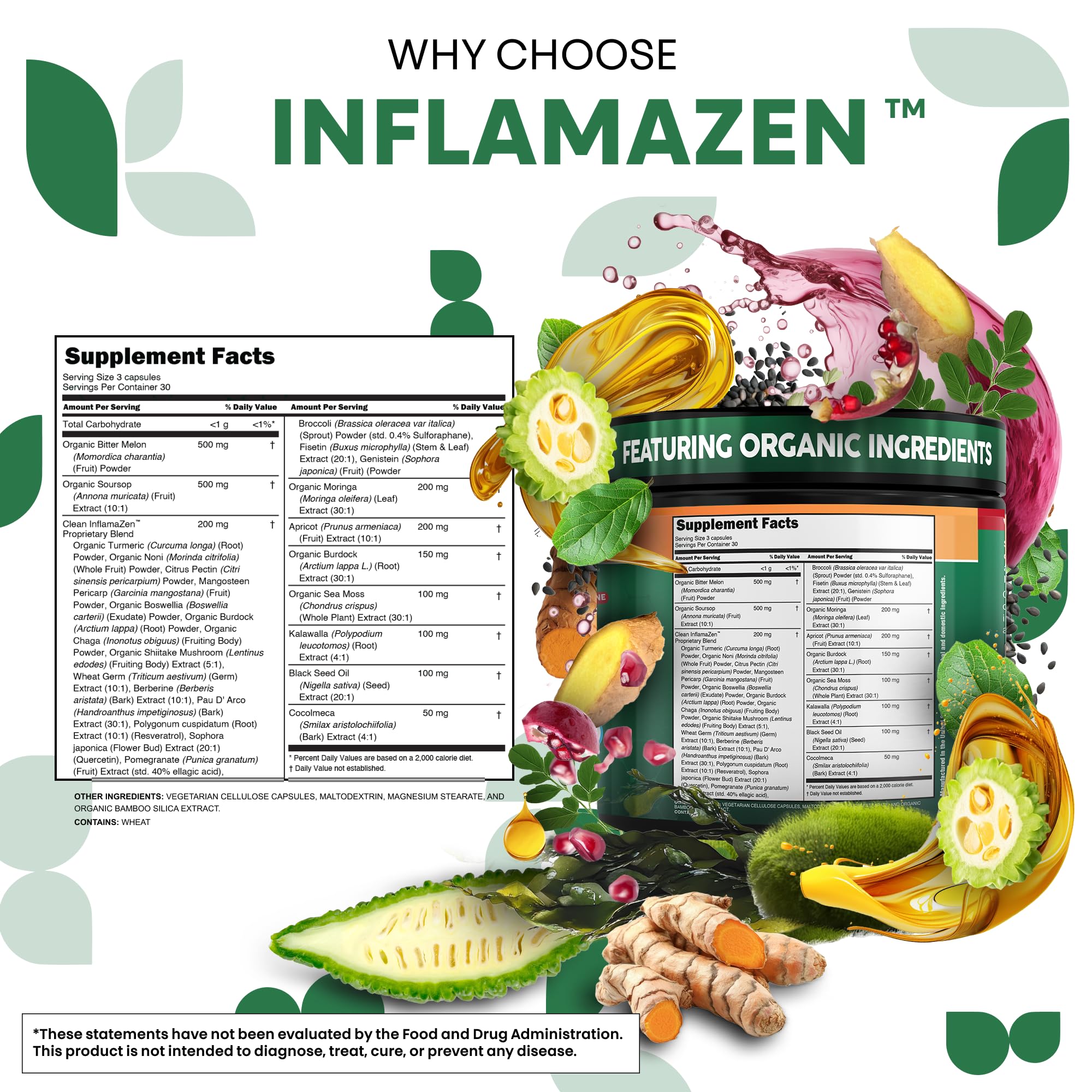 Clean Nutraceuticals melon amer en capsules, soutien métabolique naturel.
