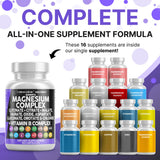 Clean Nutraceuticals MultiMagnesium – capsules faciles à avaler, soutien quotidien du magnésium.