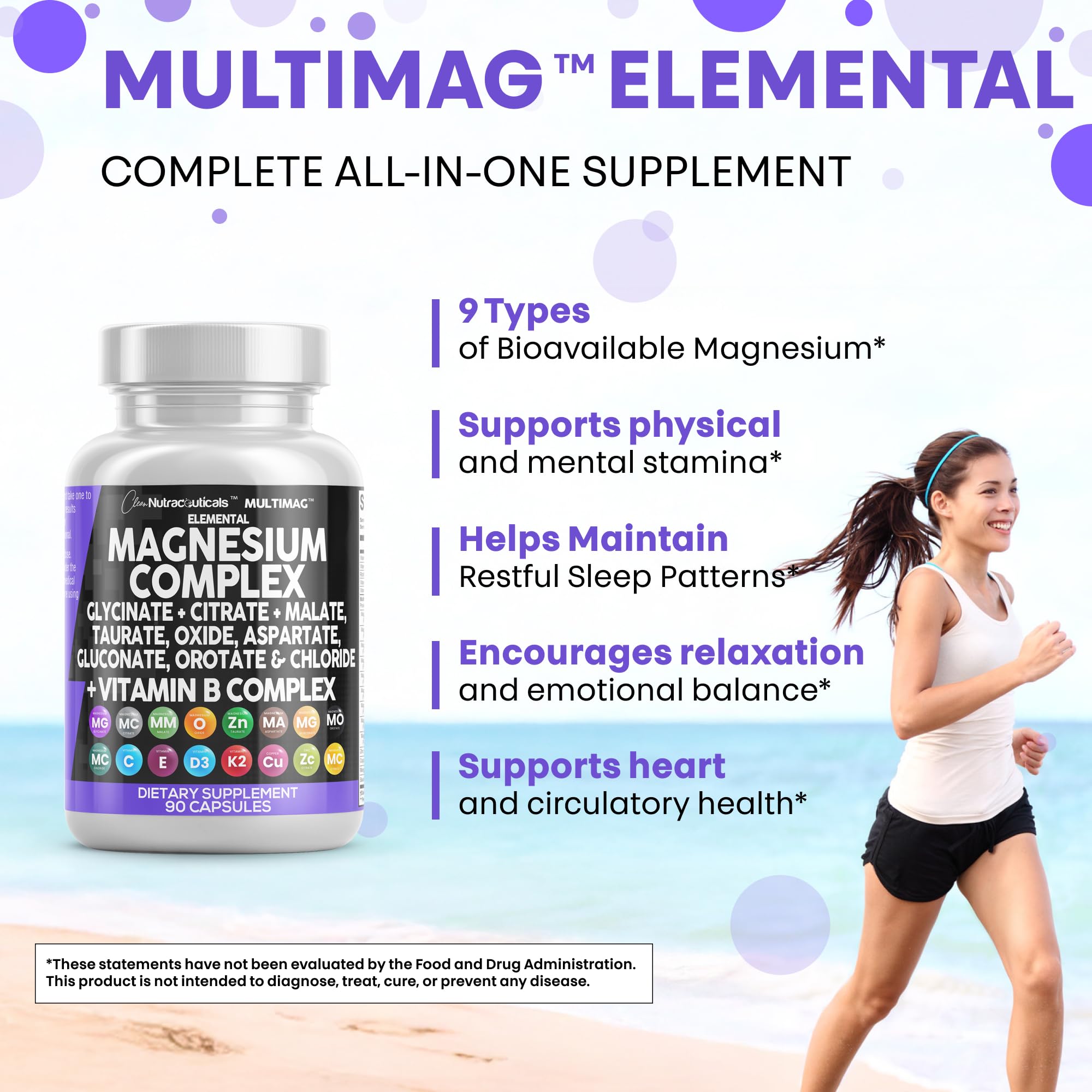 Clean Nutraceuticals MultiMagnesium – dosage en trois capsules simplifiant l'utilisation quotidienne.