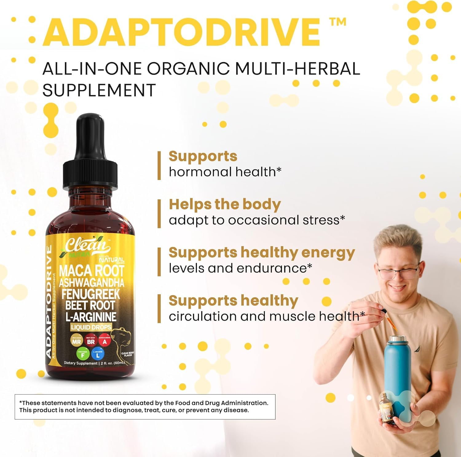 Clean Nutraceuticals – gouttes en bouteille multivitamines pour toute la famille.