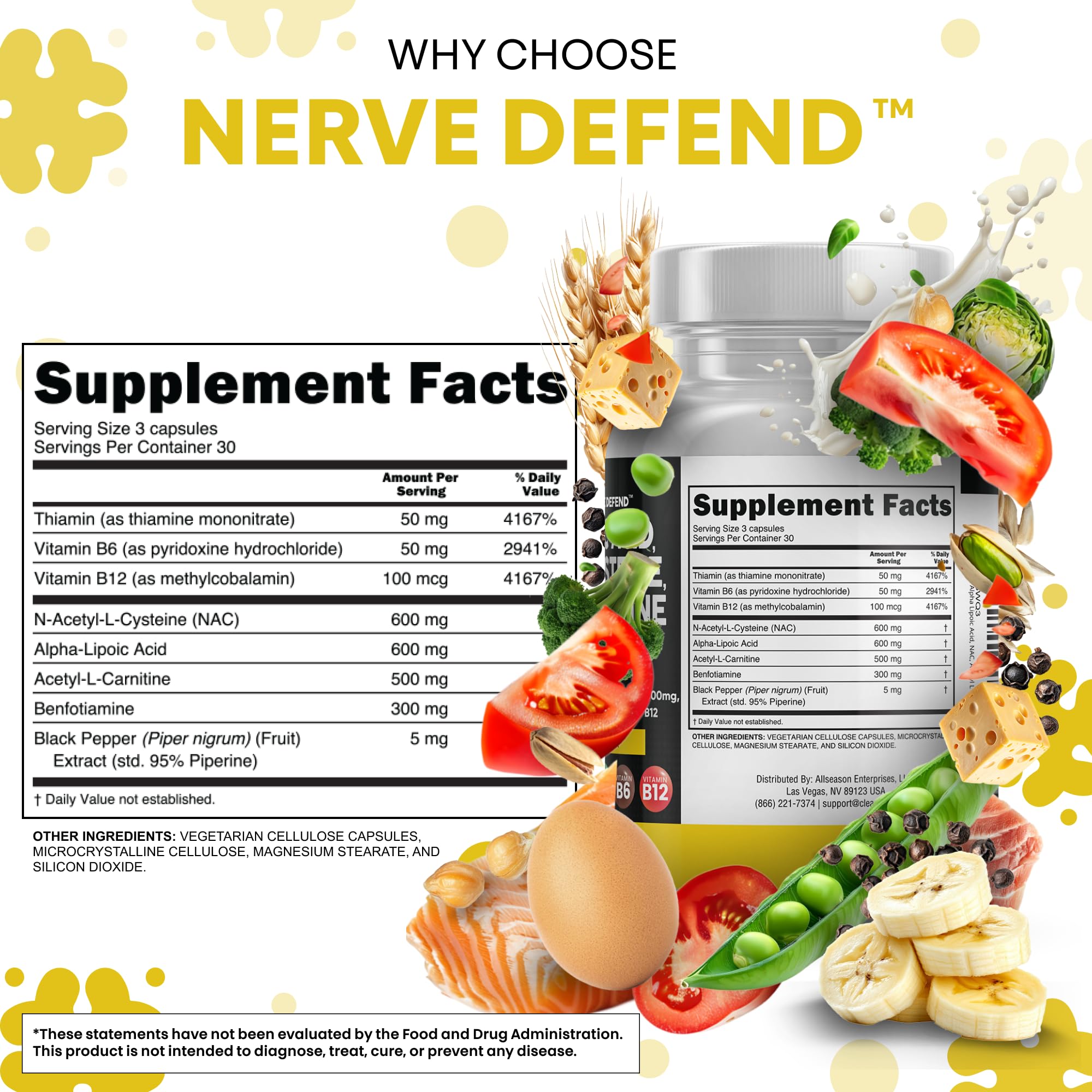 Clean Nutraceuticals Nerve Defend: étui portable idéal pour les déplacements