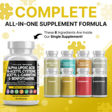 Clean Nutraceuticals Nerve Defend: gélules sur fond neutre pour une utilisation quotidienne