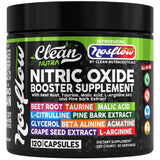 NosFlow de Clean Nutraceuticals, bouteille visible, soutien potentiel à la circulation et à l’énergie.