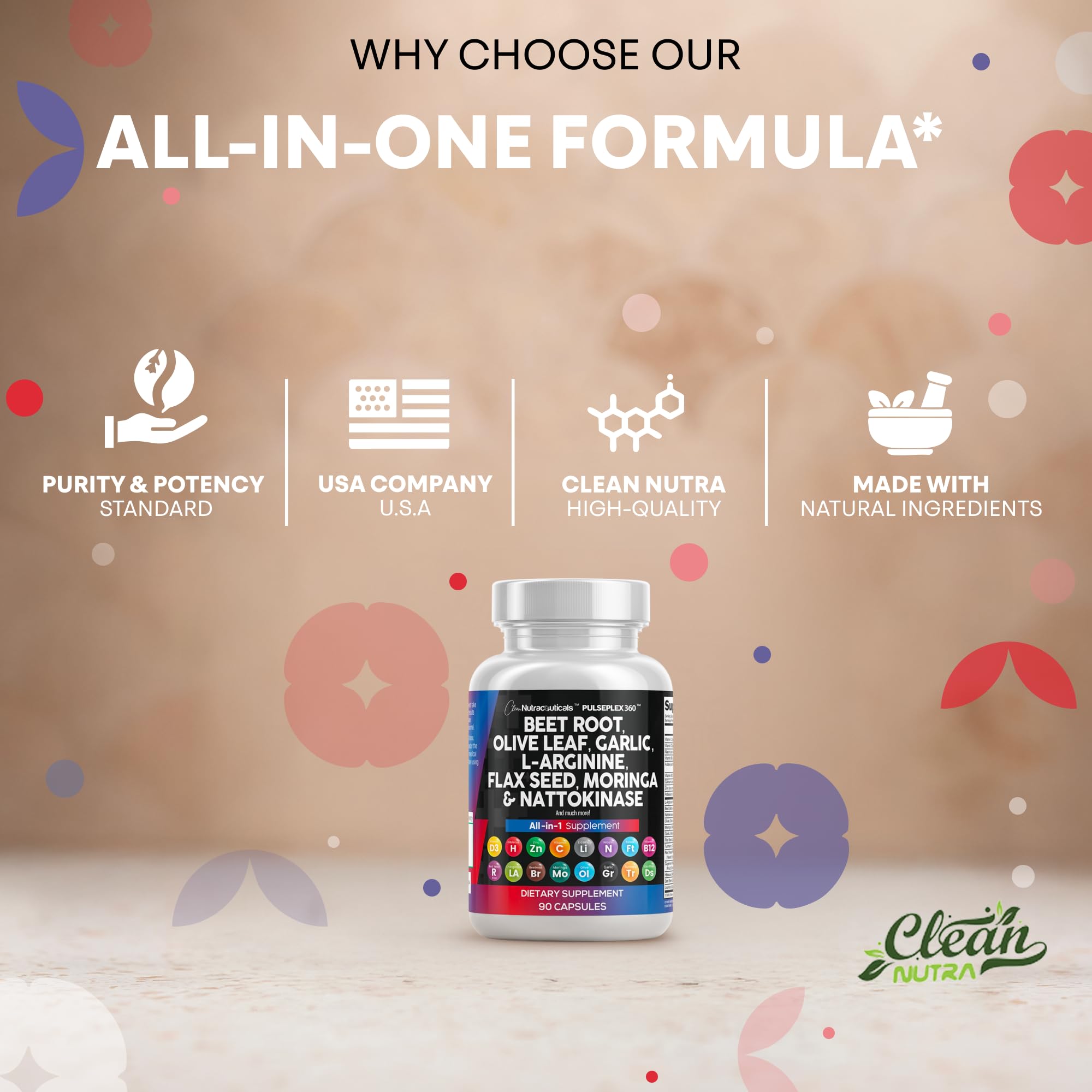 Clean Nutraceuticals Riz rouge levure: pour soutenir un cholestérol sain.