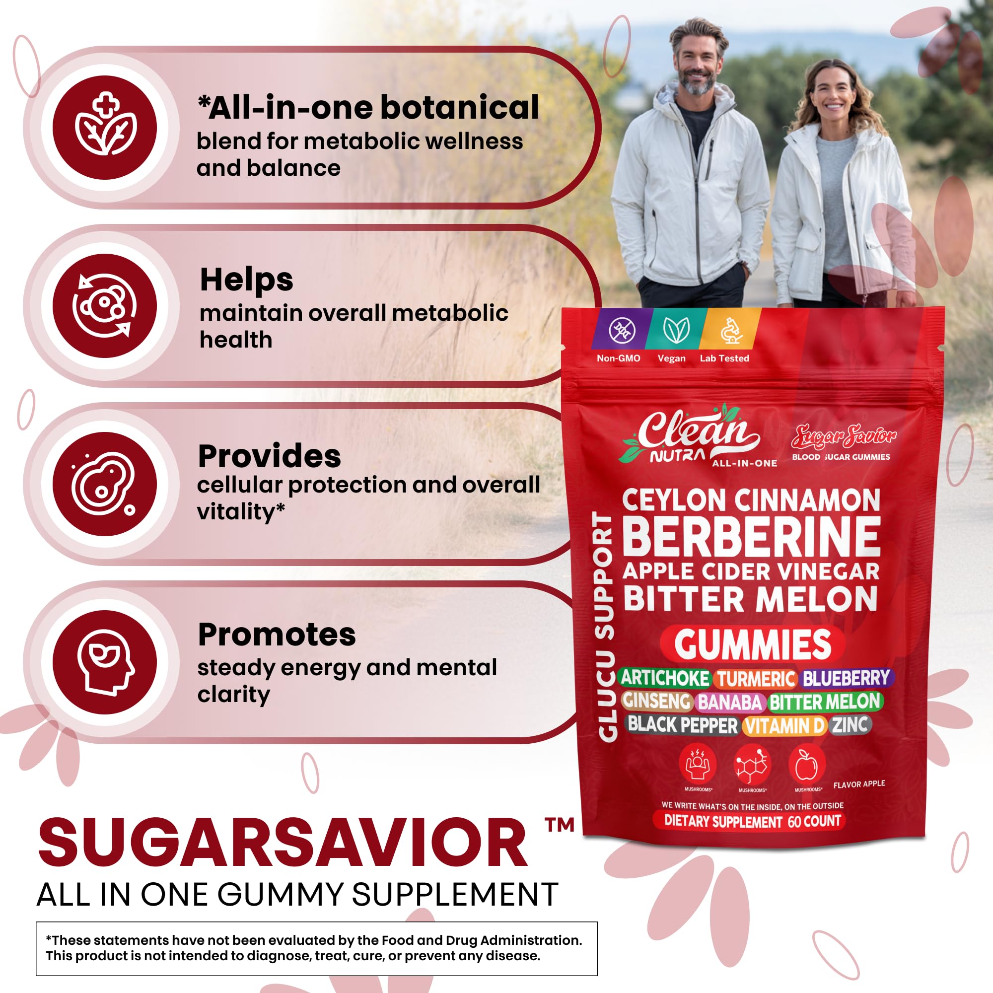 Sugar Savior – gommes ginseng et banaba, association stimulante pour l'énergie durable