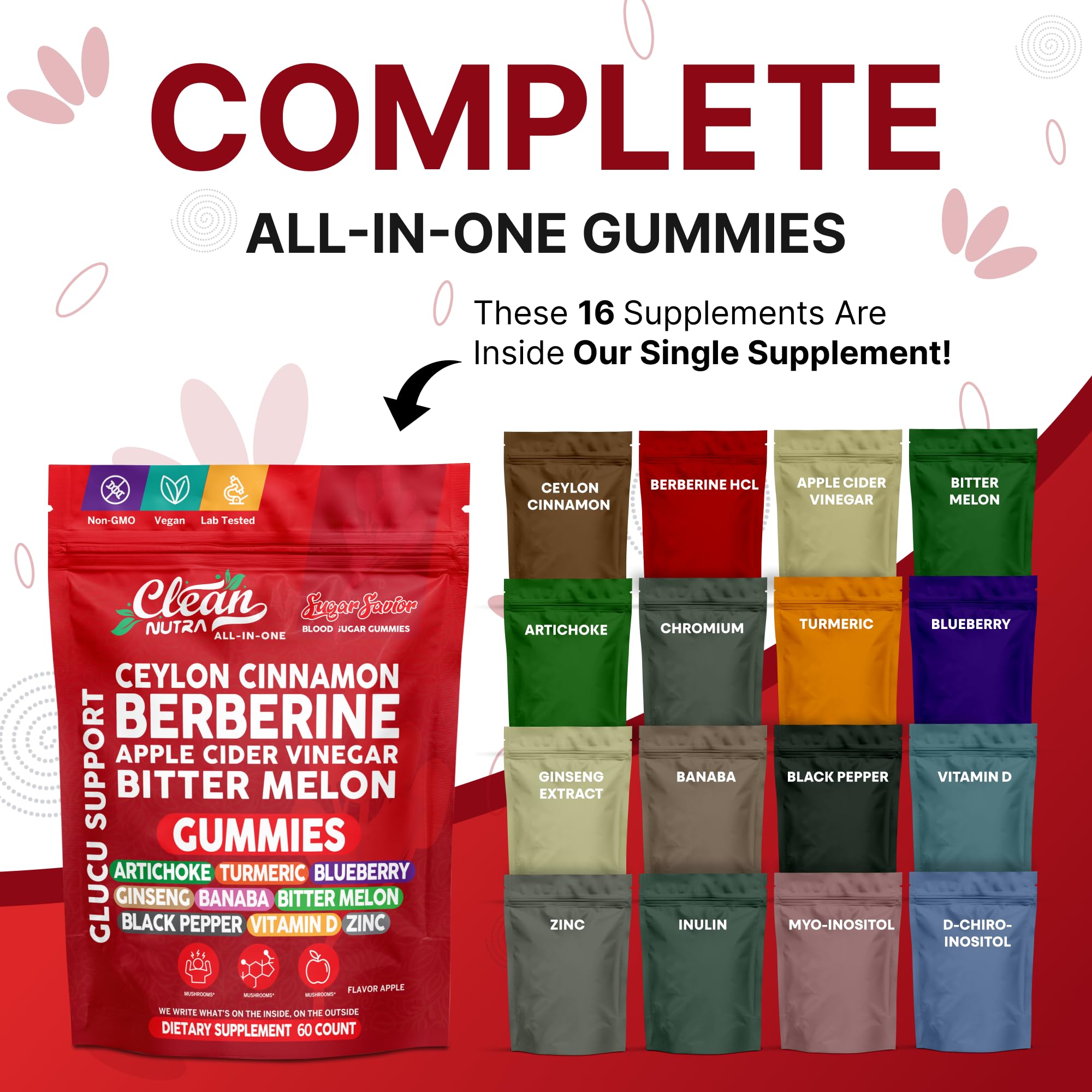 Sugar Savior – gommes pomme vinaigre, goût fruité et soutien digestion après repas
