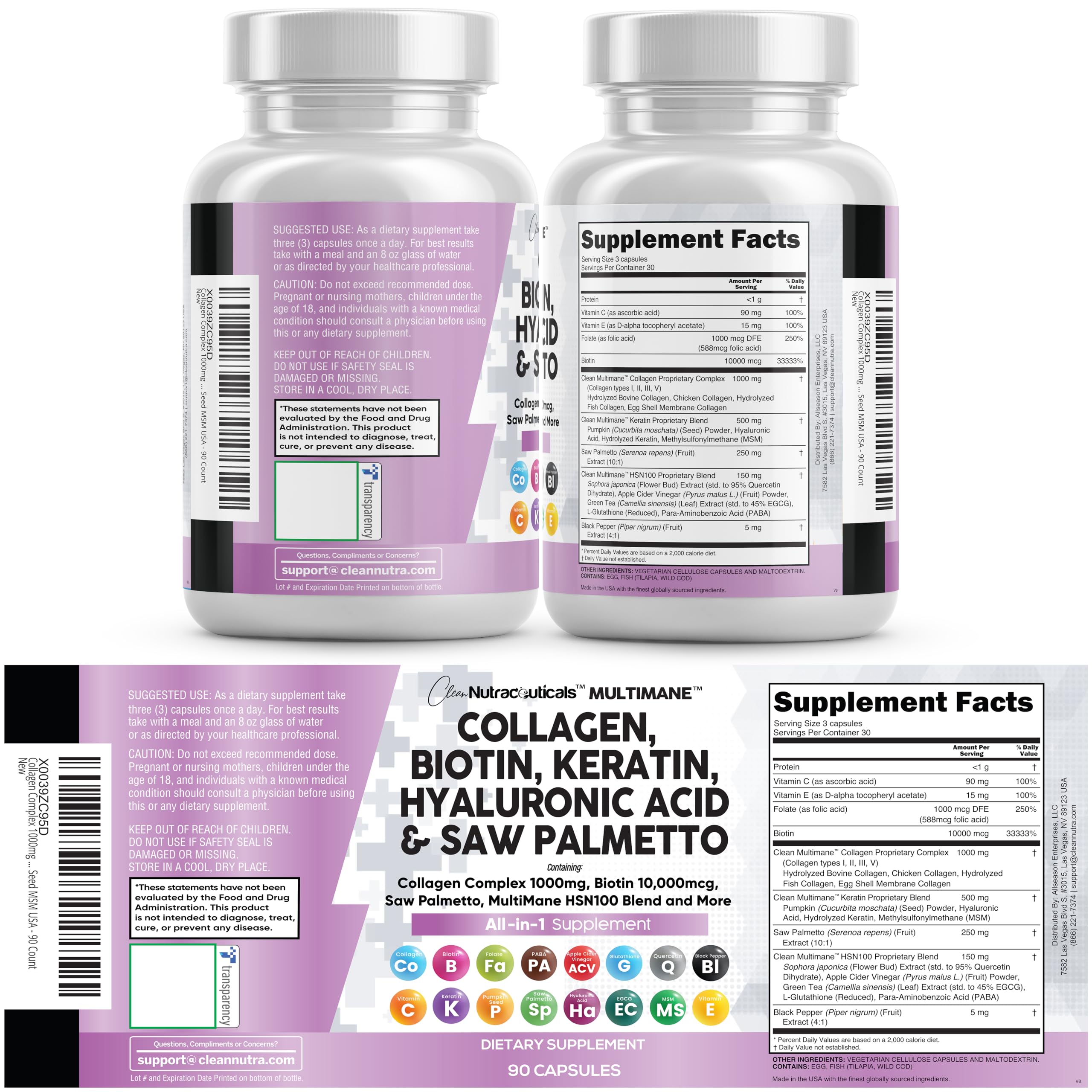 Utilisation quotidienne des pilules Clean Nutraceuticals en routine