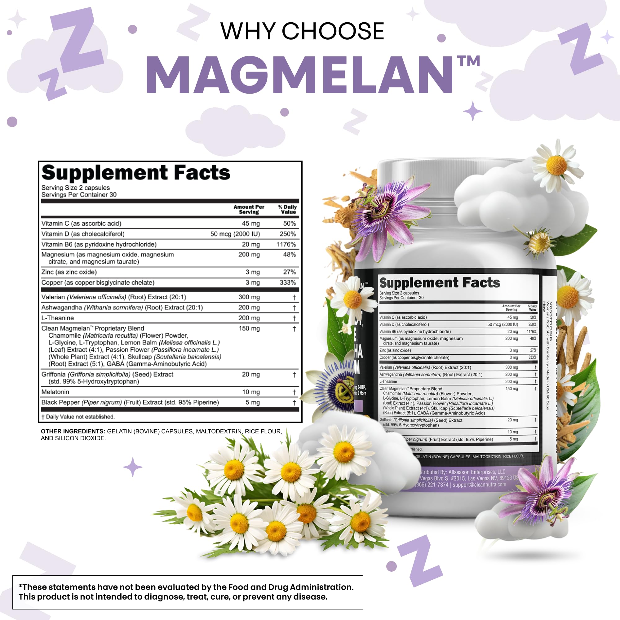 Capsules Valériane Clean Nutraceuticals, détente possible.